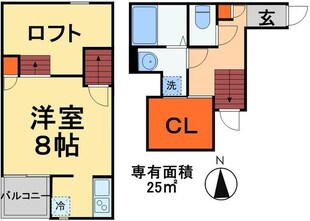 ＣＢ馬橋ミシェルの物件間取画像